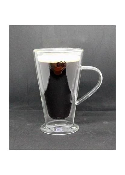 Кухоль для латте з подвійним склом Айріш DG-2123L 400 мл Olens (348168675)