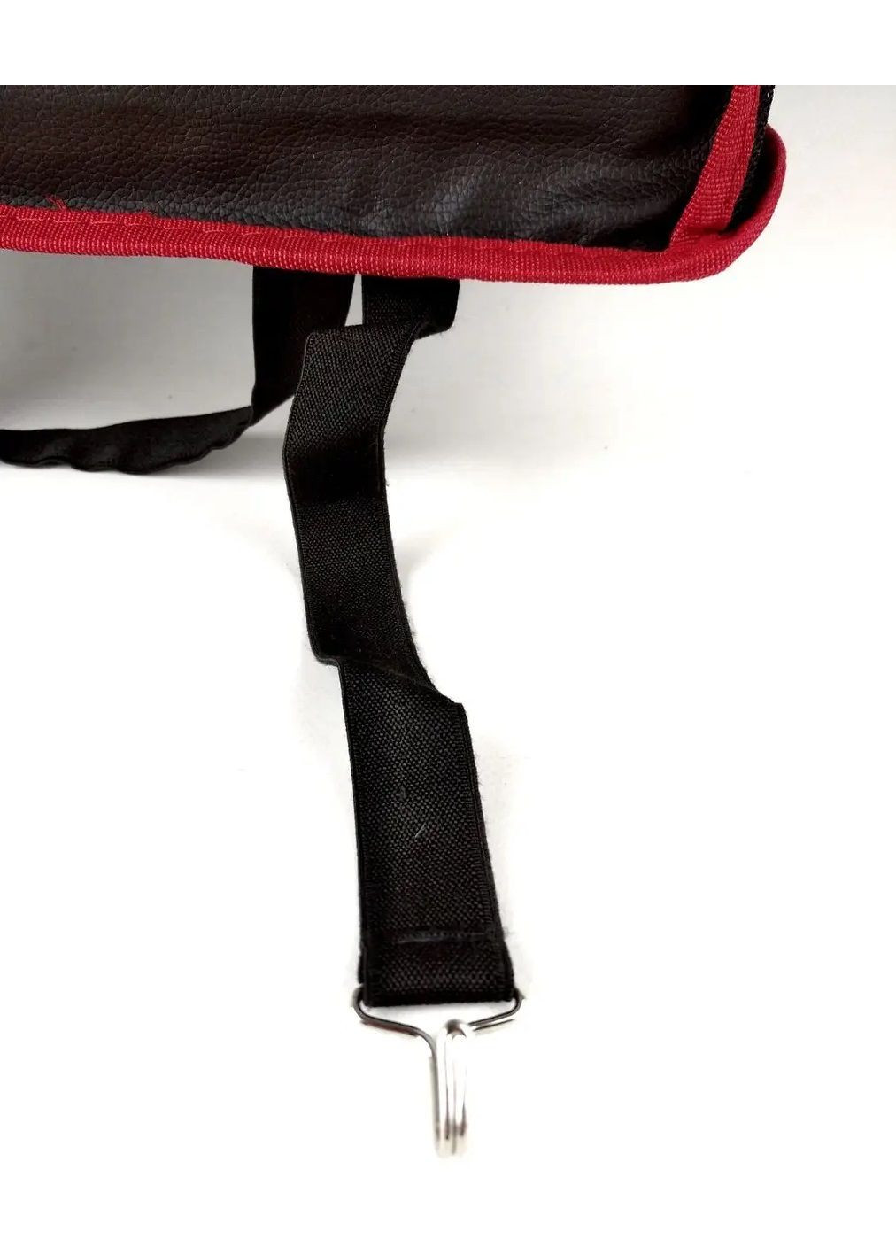 Сітка органайзер тримач з кишенею між передніх сидінь в салон машини автомобіля (479316-Prob) Чорний з червоним Unbranded (317169980)