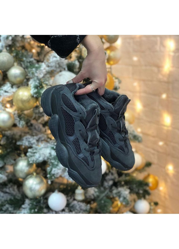 КРОСІВКИ ЖІНОЧІ ADIDAS YEEZY BOOST 500 BLACK 5 АДІДАС ІЗІ БУСТ No Brand чорні зими (368885990)