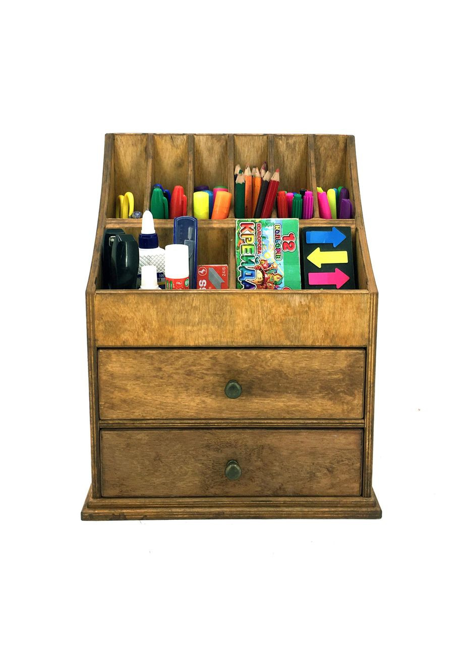 Органайзер настільний з дерева Кресмонт мускат (КНЦ-006107) No Brand (328226970)