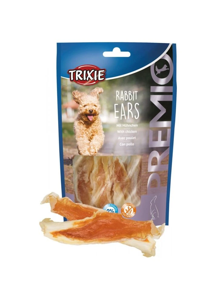 Ласощі Rabbit Ears with Chicken для собак вушка кролика та філе курки 80 г Trixie (376583235)