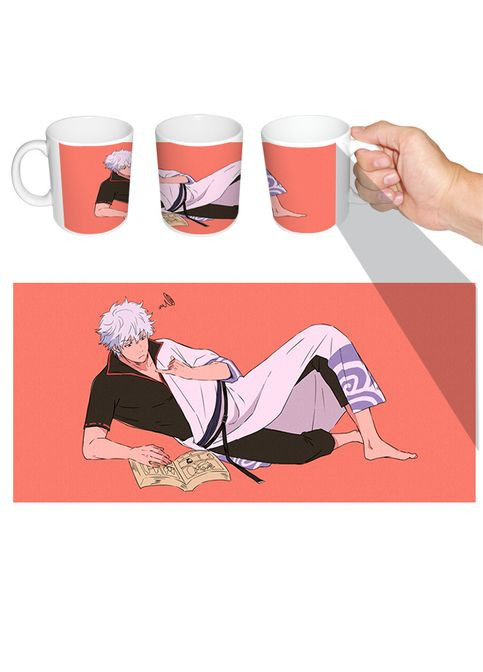 Чашка белая аниме Гин Гинтама (z0916) No Brand (327007781)