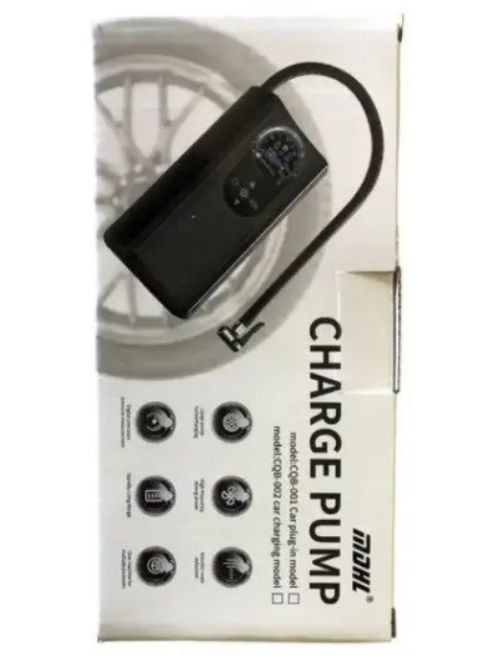 Бездротовий автокомпресор CHARGE PUMP CQB001 на акумуляторі з цифровим дисплеєм та точним вимірювачем тиску (2104618898) No Brand (372466566)