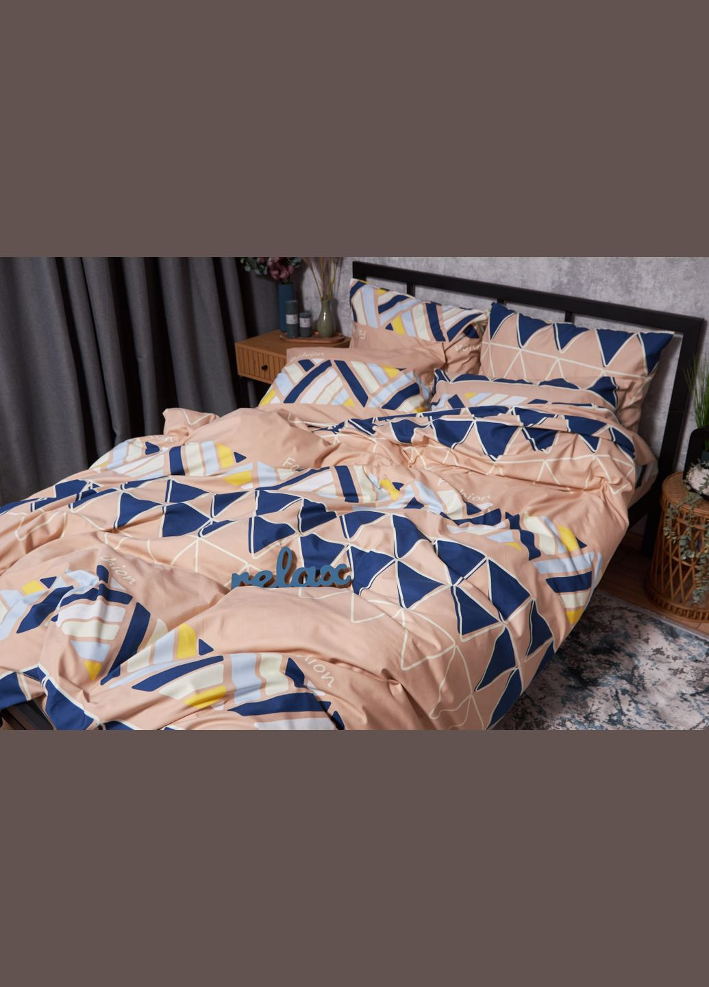 Комплект постельного белья Полисатин Premium двуспальный 175х210 наволочки 2х50х70 (MS-820002794) Moon&Star fashion (286761729)