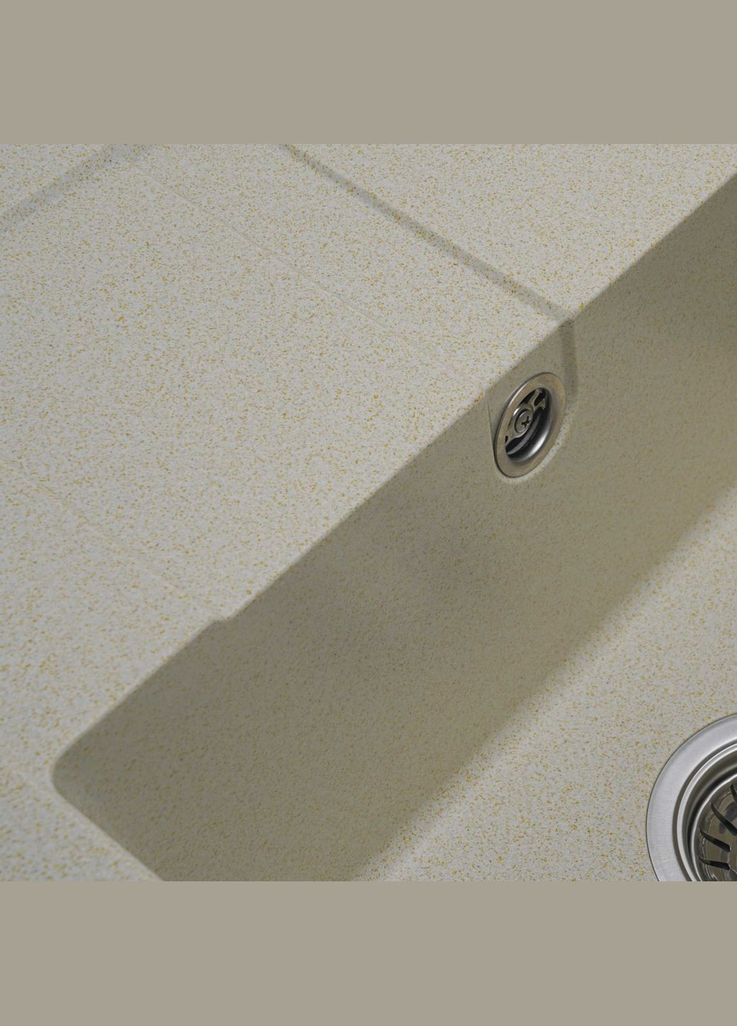 Гранітна мийка для кухні 5851 ARIA матова Пісок Platinum (269795679)