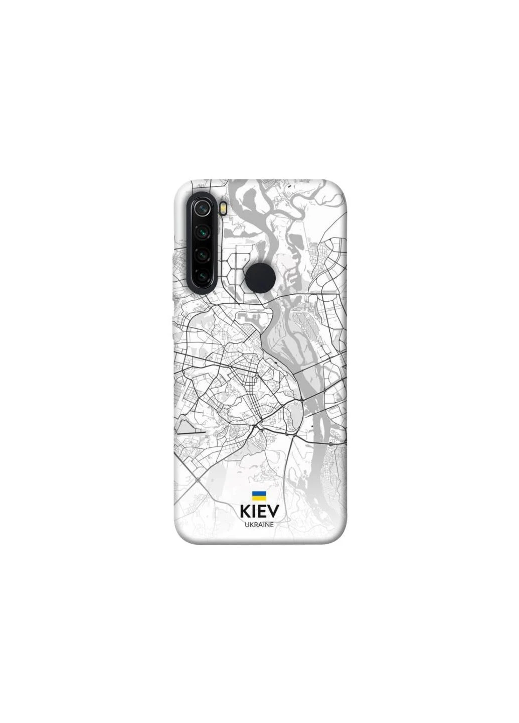 Чехол на Xiaomi Redmi Note 8 Kiev white map Frontalka (356094457)