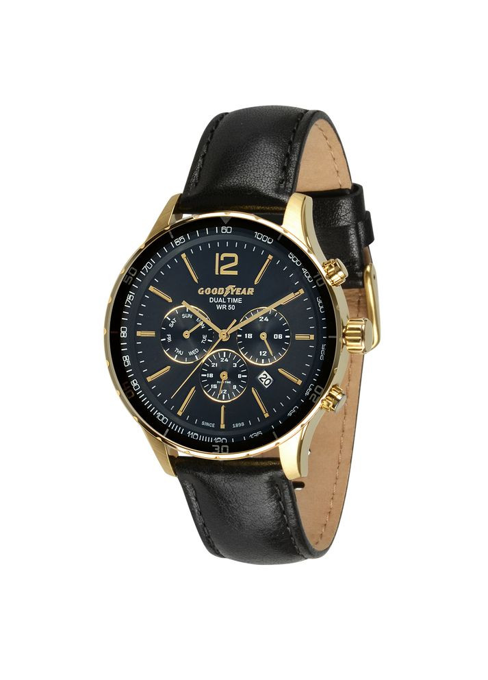 Годинники кварцові зі шкіряним ремінцем для чоловіків класичні сріблясті водонепроникні ProDobro (367266581)