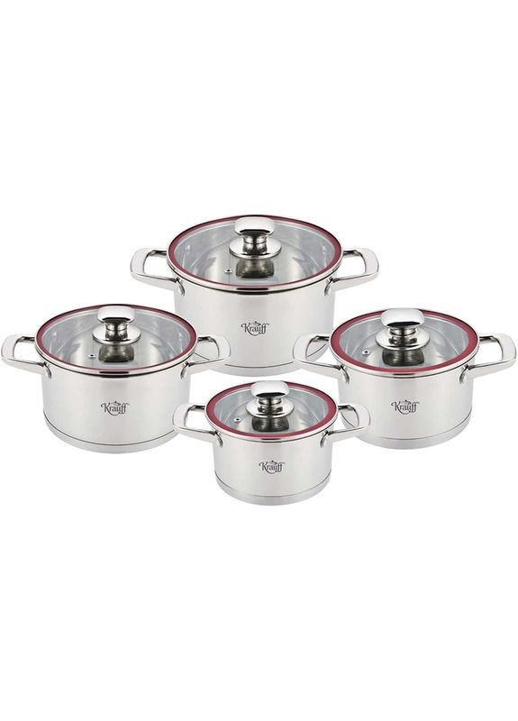 Набор кастрюль Luxuriоs 2+2.7+3.7+6.1 л (26-238-043) Krauff (323133584)