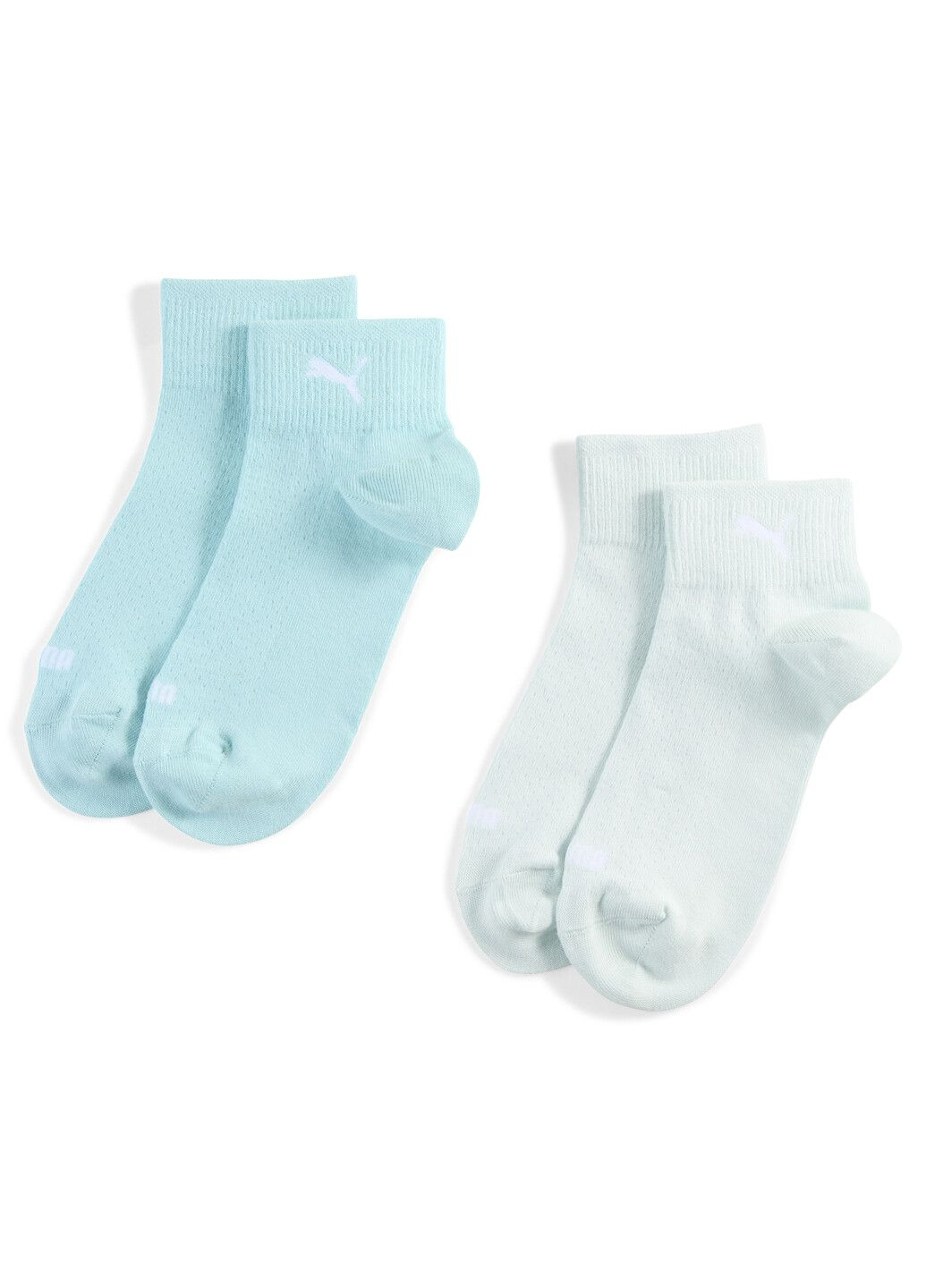 Зелёные носки women's quarter socks 2 pack Puma однотонные (317250321)