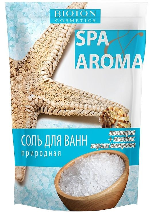 Природна морська сіль для ванн, з екстрактом ламінарії та комплексом морських мінералів Sea Salt 750g (417899-52588) BIOTON COSMETICS (368624759)
