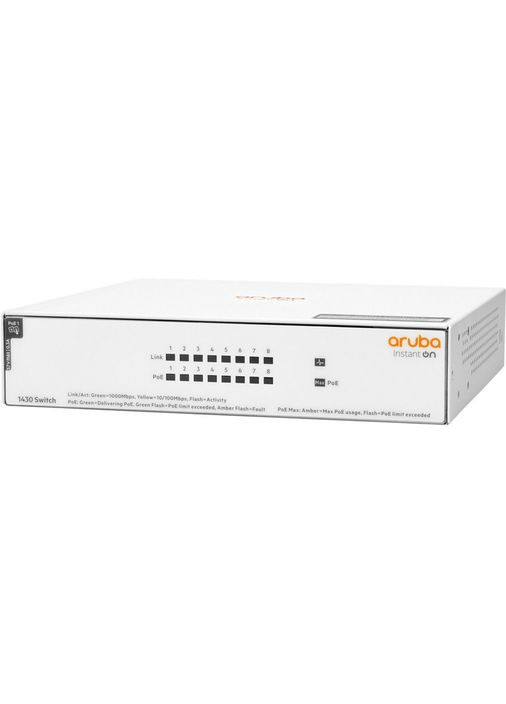Комутатор Aruba Instant On 1430 8G CL4 PoE Switch (R8R46A) HPE (323116851)