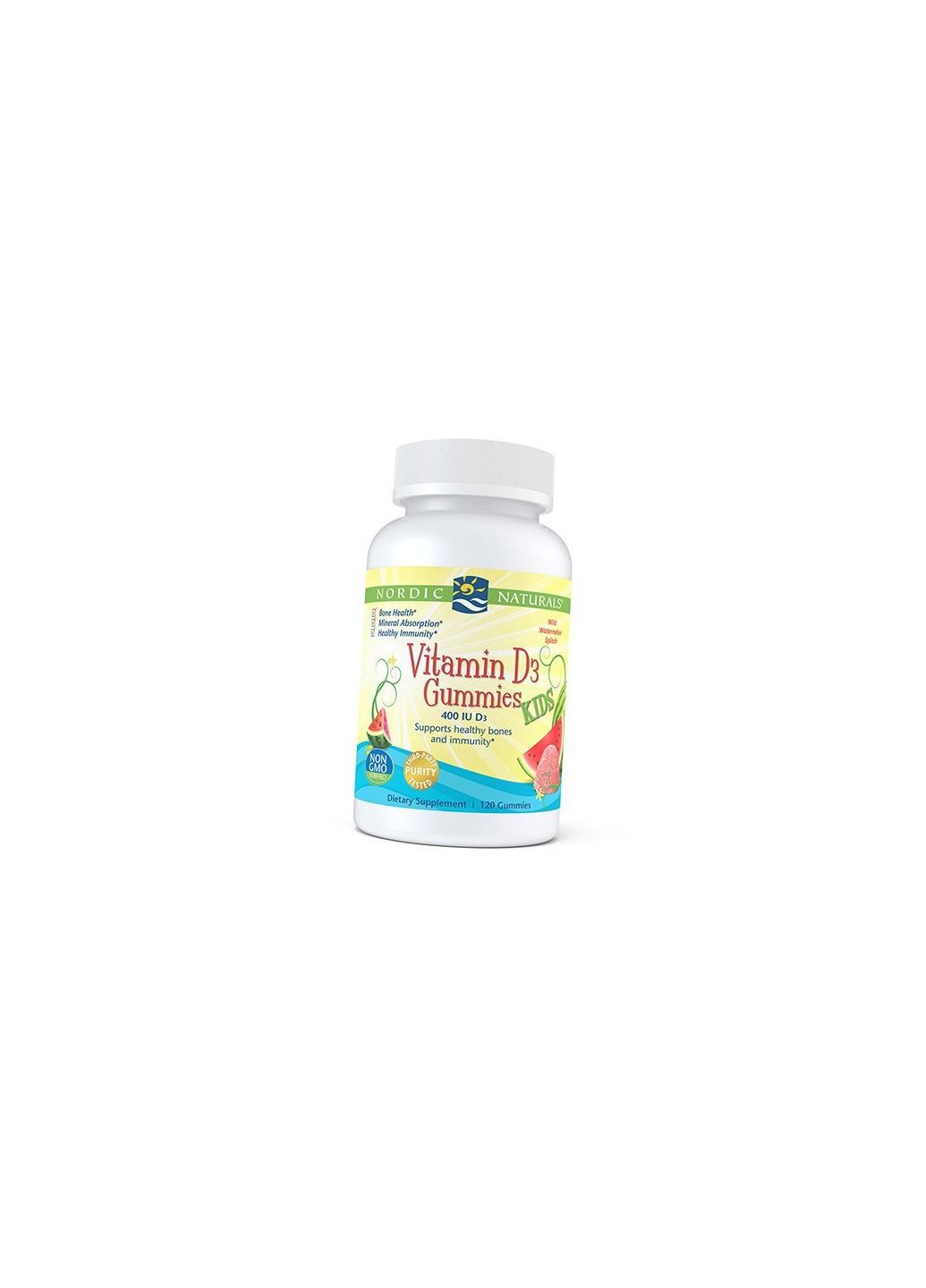 Жевательный Витамин Д3 для детей, Vitamin D3 Gummies Kids, 120таб Арбуз 36352036, (36352036) Nordic Naturals (293257064)