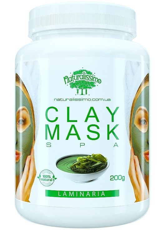 Глиняная маска с ламинарией для лица Clay Mask SPA Laminaria 200g (394261-15710) Naturalissimo (368654813)