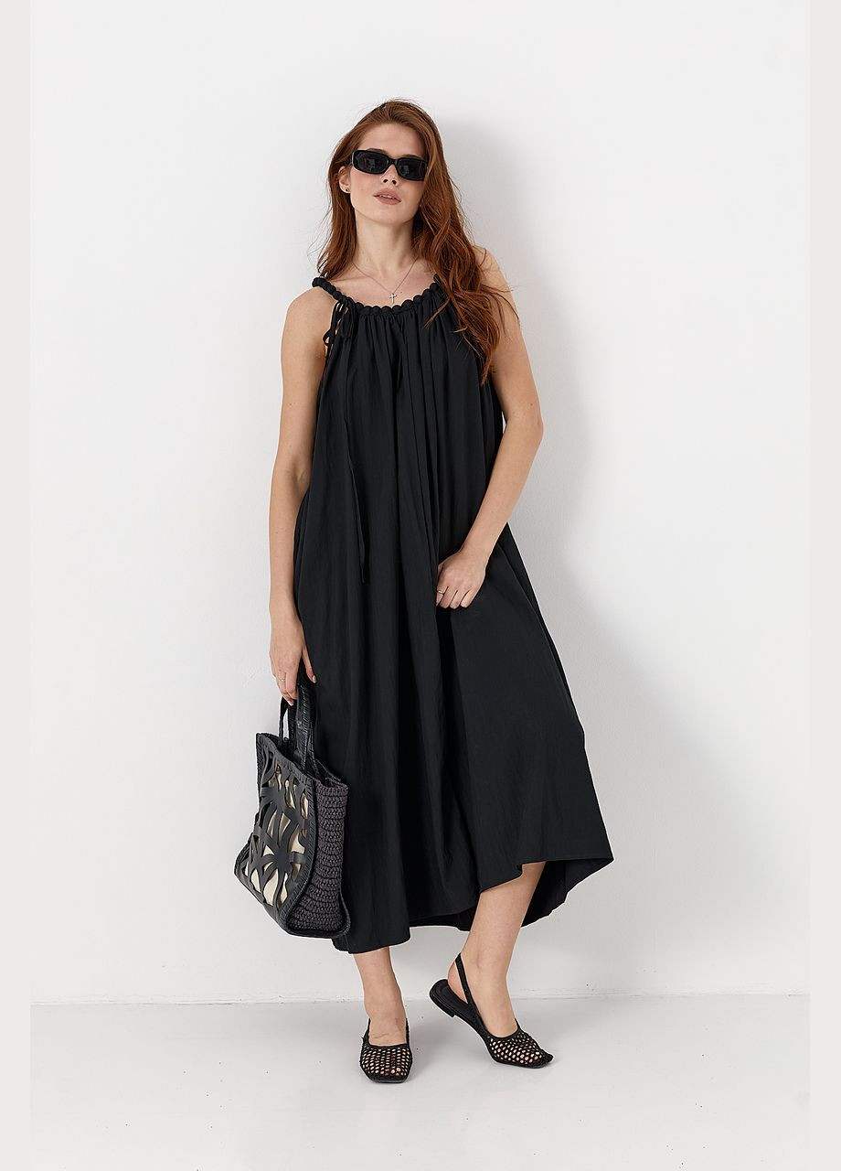 Сарафан на бретелях-бусах розкльошений Lurex (332199970)