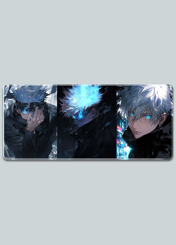 Ігрова поверхня для мишки з Аніме принтом "Магічна битва/Jujutsu Kaisen" Сатору Годжо 800*300*3 мм 0313 No Brand (302372572)