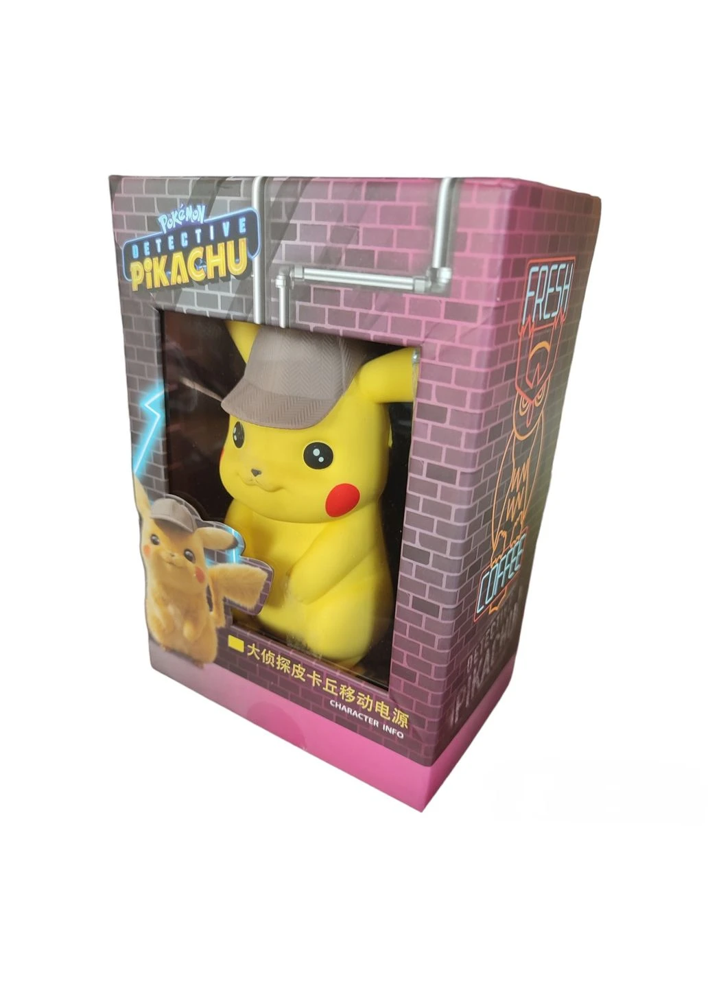 Покемон фигурка желтого Пикача Повербанк Pikachu portable charger power bank Banpresto (296492019)