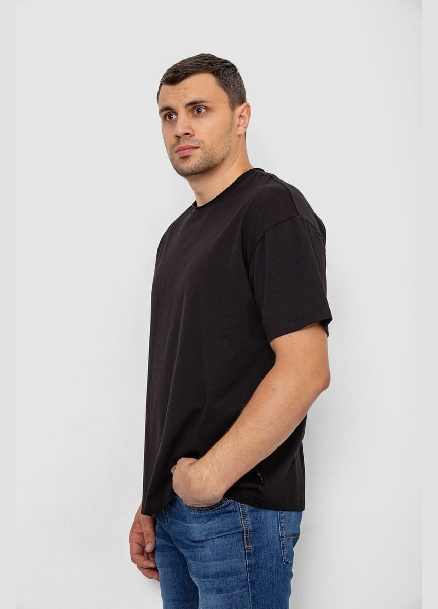 Черная футболка мужская однотонная Ager 102R1102