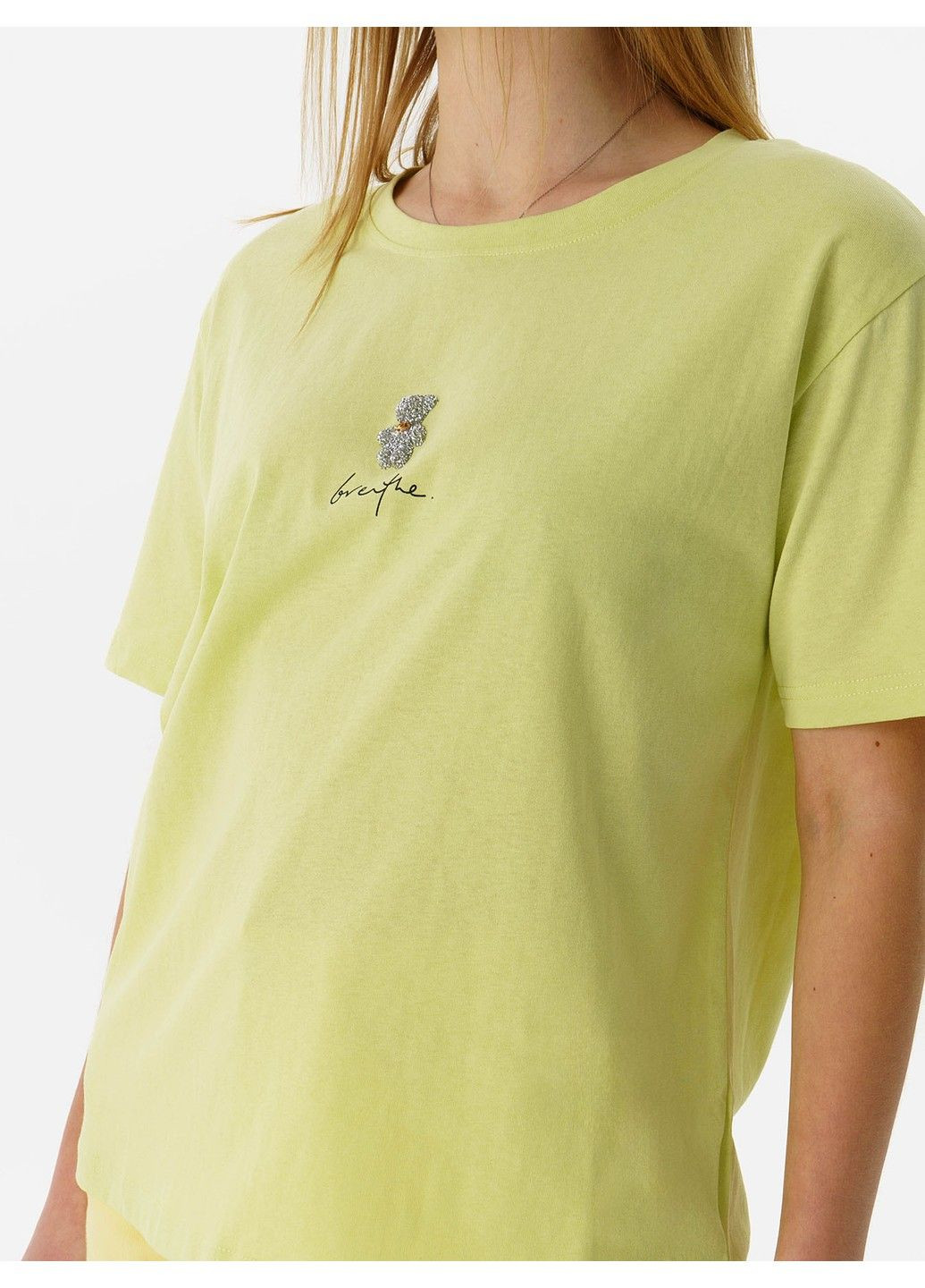 Желтая летняя футболка 21 - 08165 Love Normi