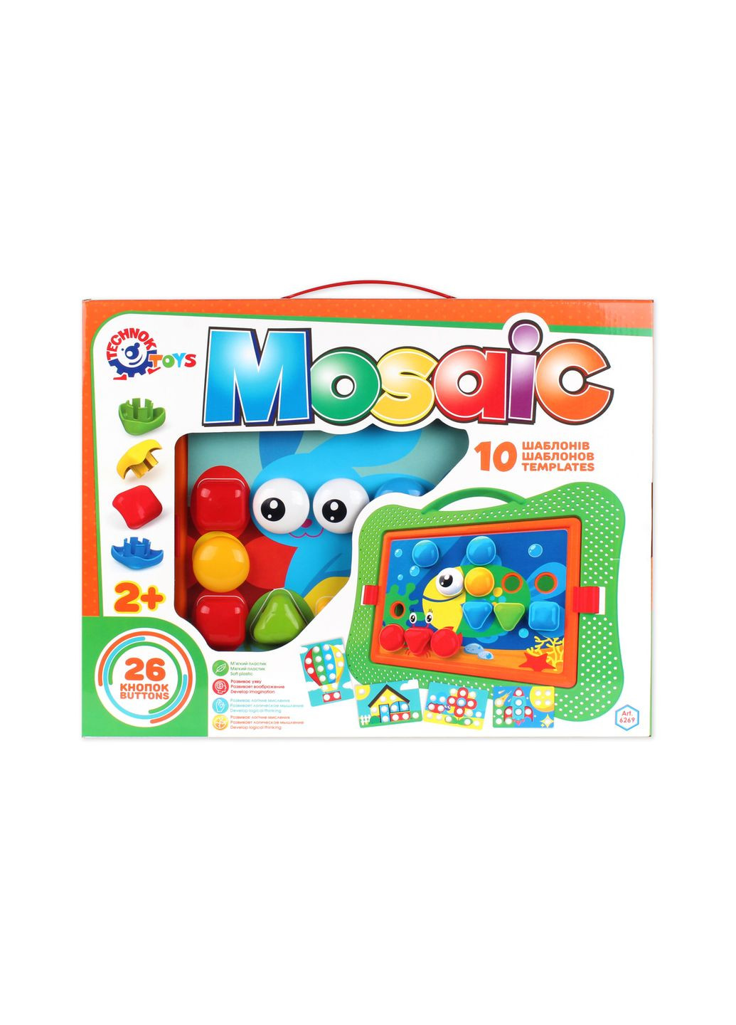 Мозаїка 10 зображень тваринок (TH6269) ТехноК (364112065)