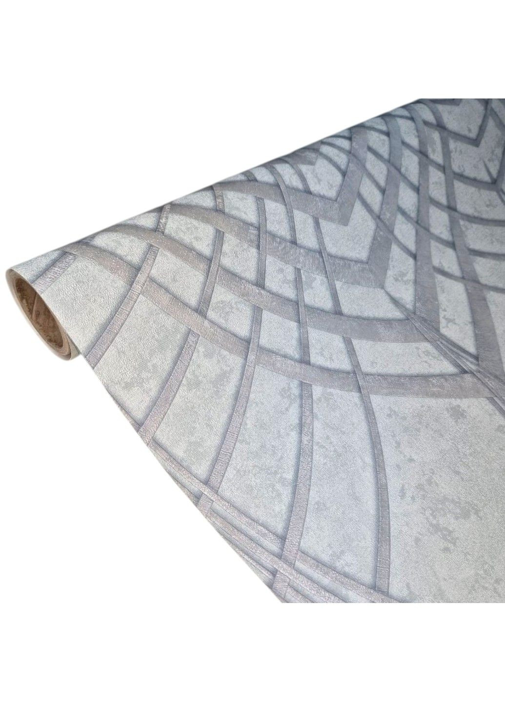 Обои виниловые метровые Серые с рисунком для спальни на флизелиновой основе 10.05 × 1,06 31952 MARBURG (340275599)