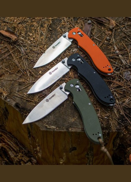 Раскладной нож G740-BK черный (A-015294) Ganzo (339870109)