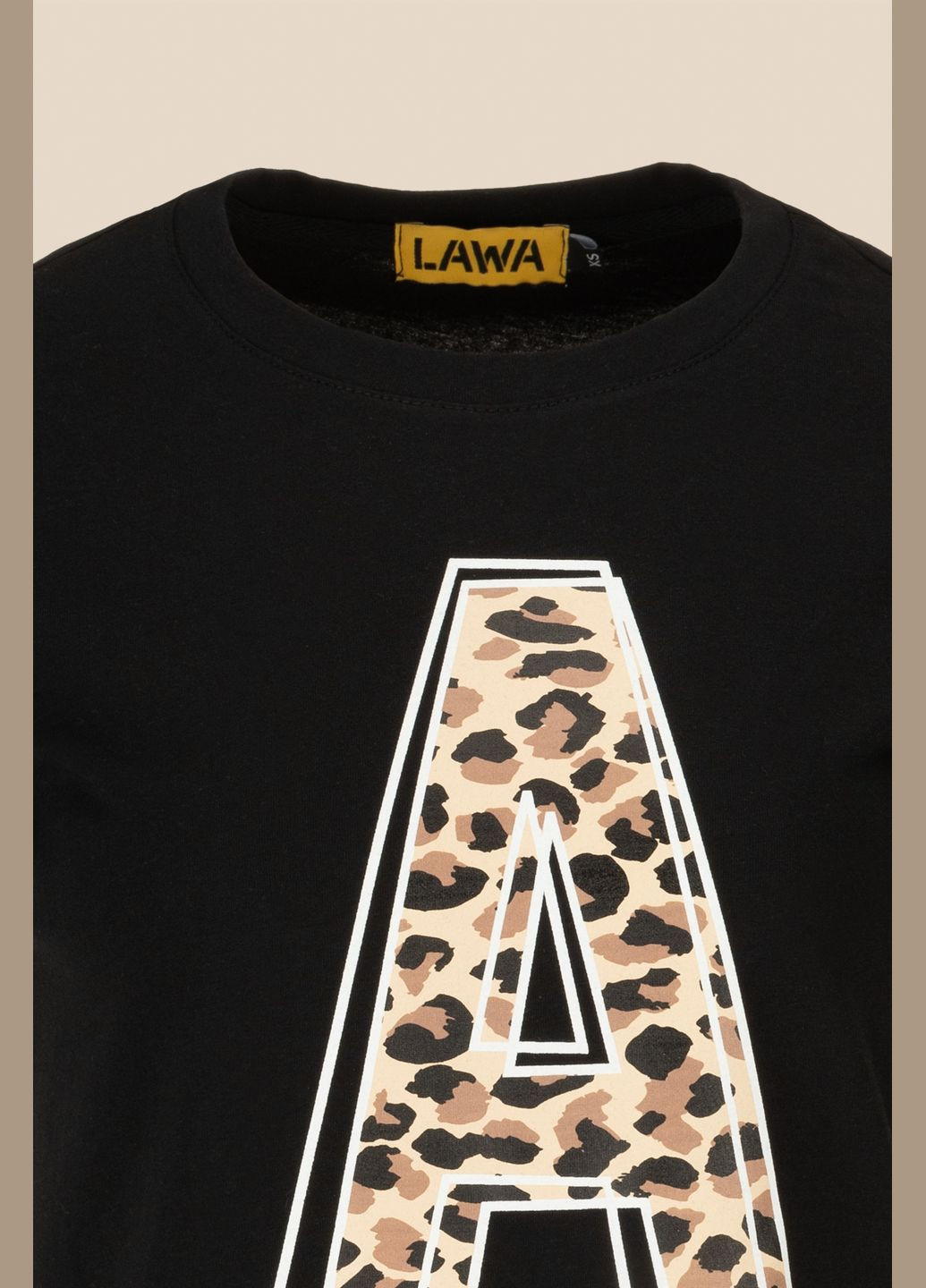 Футболка с принтом женская P-WB02388 Черный shop (2000991069817) LAWA - (331632804)