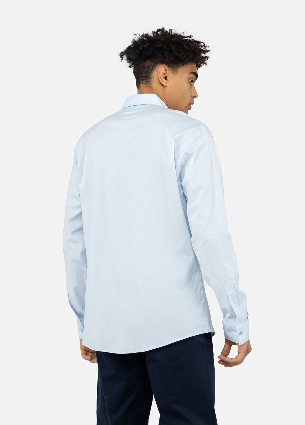 Чоловіча сорочка з довгим рукавом колір блакитний CB-00245592 G-Port (309004153)