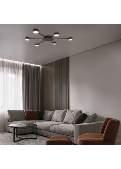 Накладной светильник ML471-6 под лампу черный Ledcoin (365651896)