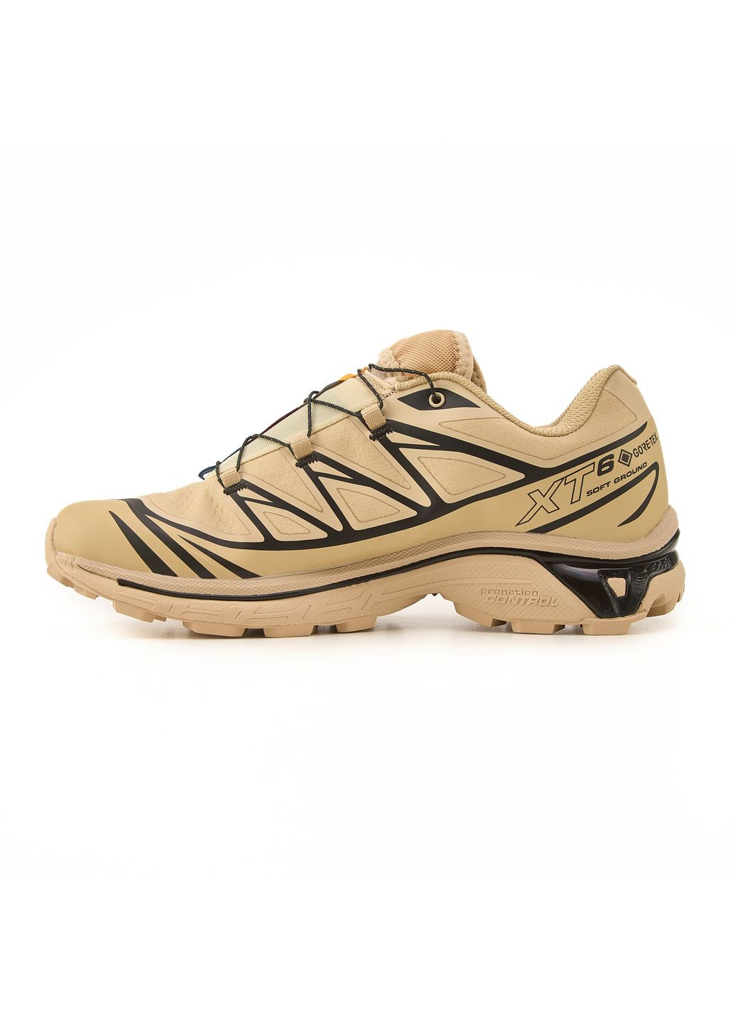 Черные демисезонные кроссовки мужские salomon xt-6 gore-tex beige black саломон xt-6 No Brand