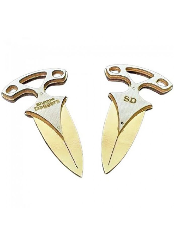 Комплект сувенирных деревянных ножей "ТЫЧКОВЫЙ GOLD" DAG-G Сувенір-Декор (367964838)