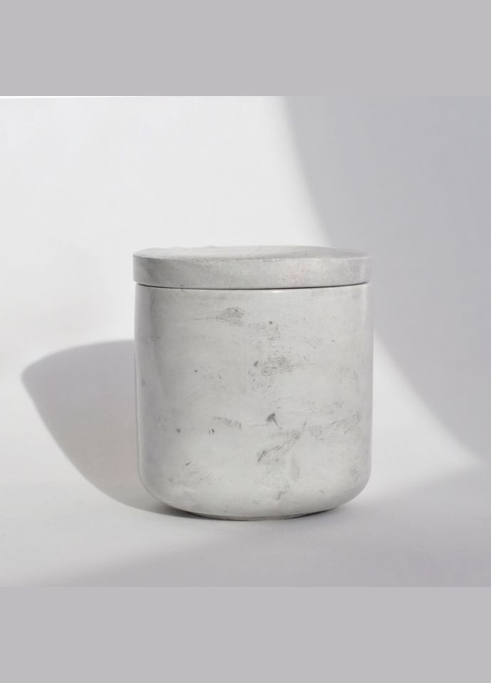 Гіпсове Кашпо "MarbleandBlack" SP2316 Графіт 8х8 см Spokiy (315135515)