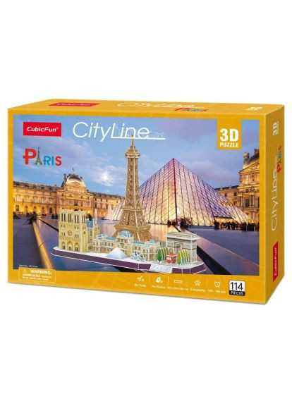 Пазл Cubic Fun (MC254h) CubicFun City line Paris (366155996)
