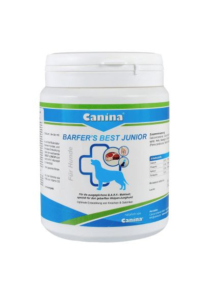 Витамины для собак Barfers Best Junior при натуральном кормлении 850 г (4027565128518) Canina Barfers Best Junior при натуральному годуванні 850 (370021348)