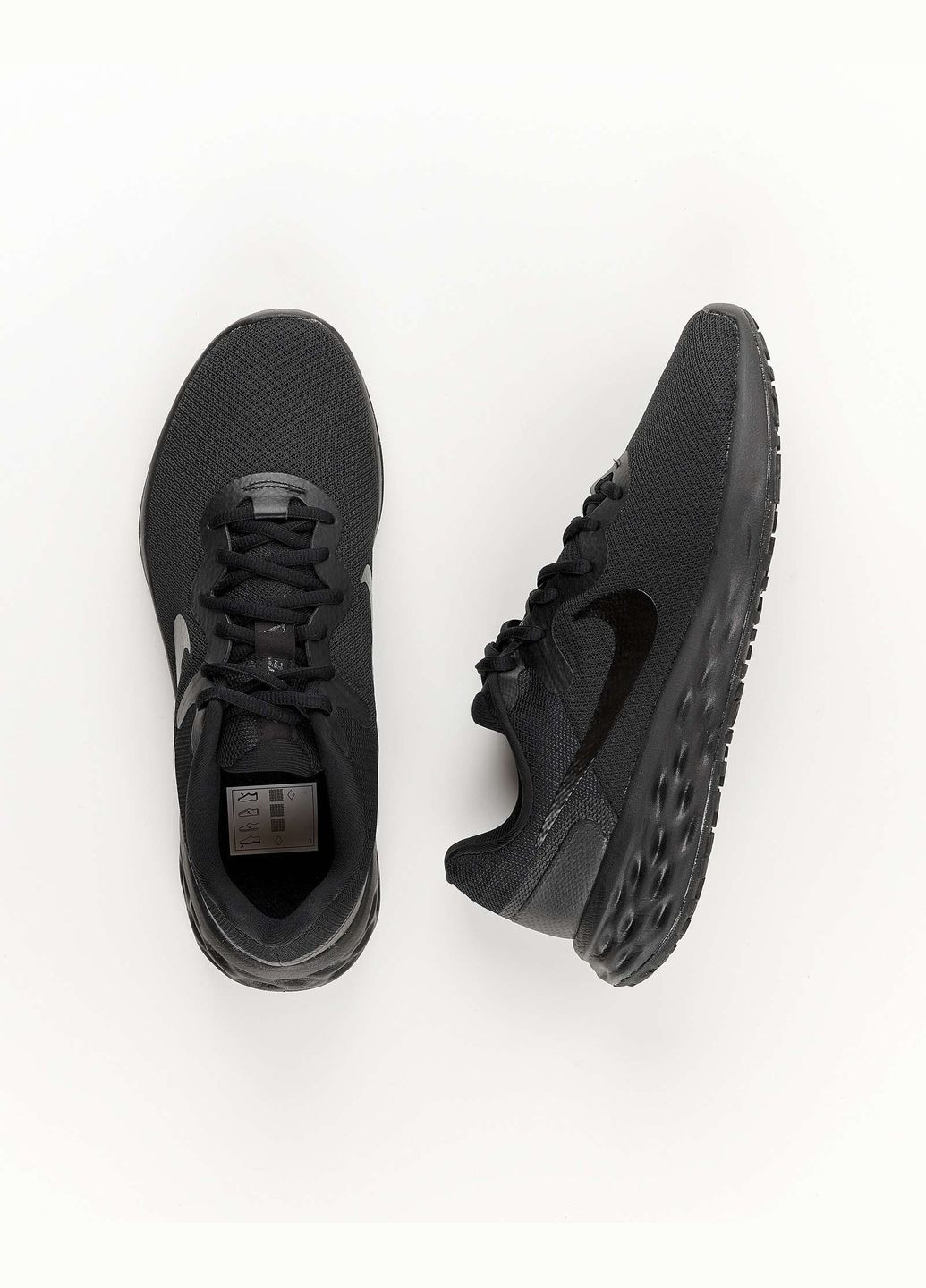 Чорні всесезон кросівки чоловічі revolution 6 nn dc3728-001 літо текстиль сітка чорні Nike