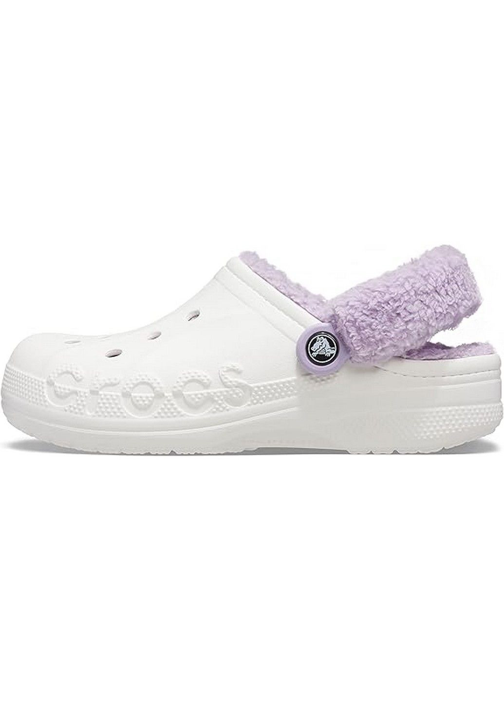 Белые кроксы на меху Crocs