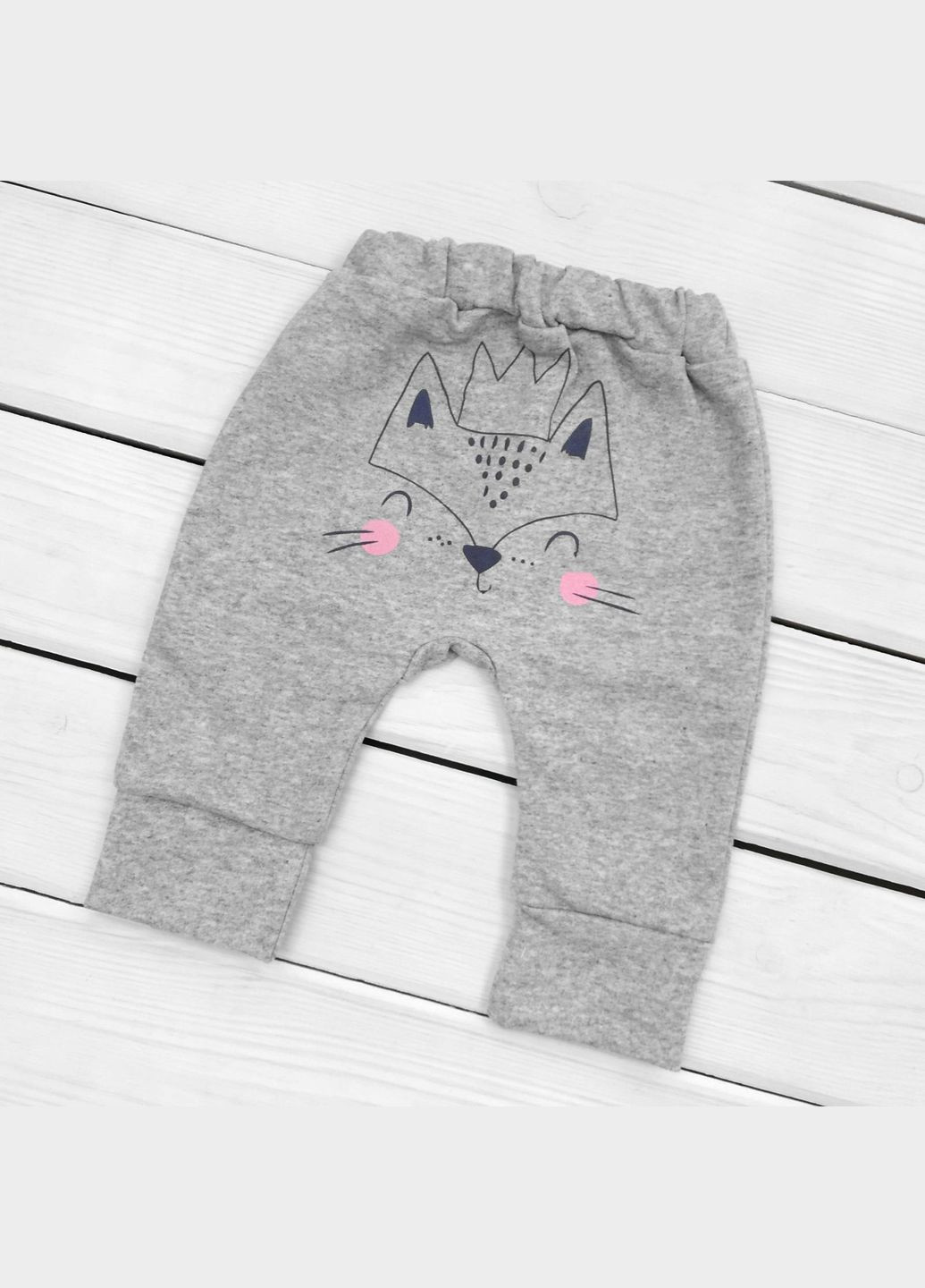 dexter's дитячі штани з начосом демісезонні foxie сірий сірий виробництво -