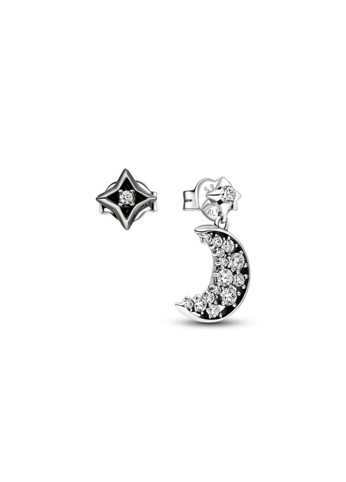 Срібні сережки Півмісяць і зірка No Brand (330768966)