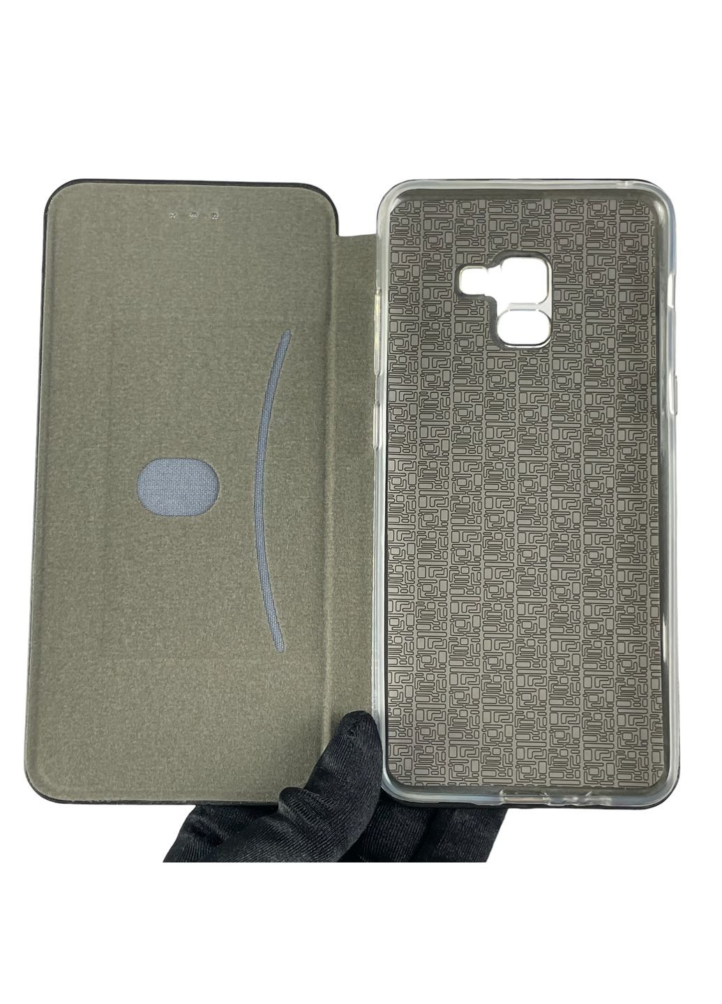 Чохол-книжка для Galaxy A8 Plus 2018 (SM-A730F) з підставкою на самсунг а8 плюс чорна gd1 Samsung (366019837)