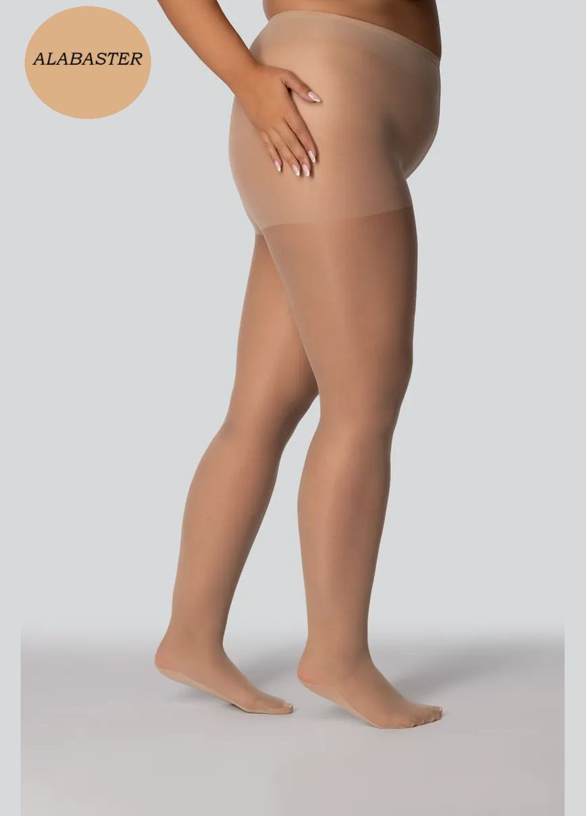 Жіночі колготки великого розміру з ущільненою стопою Mona (322691823)