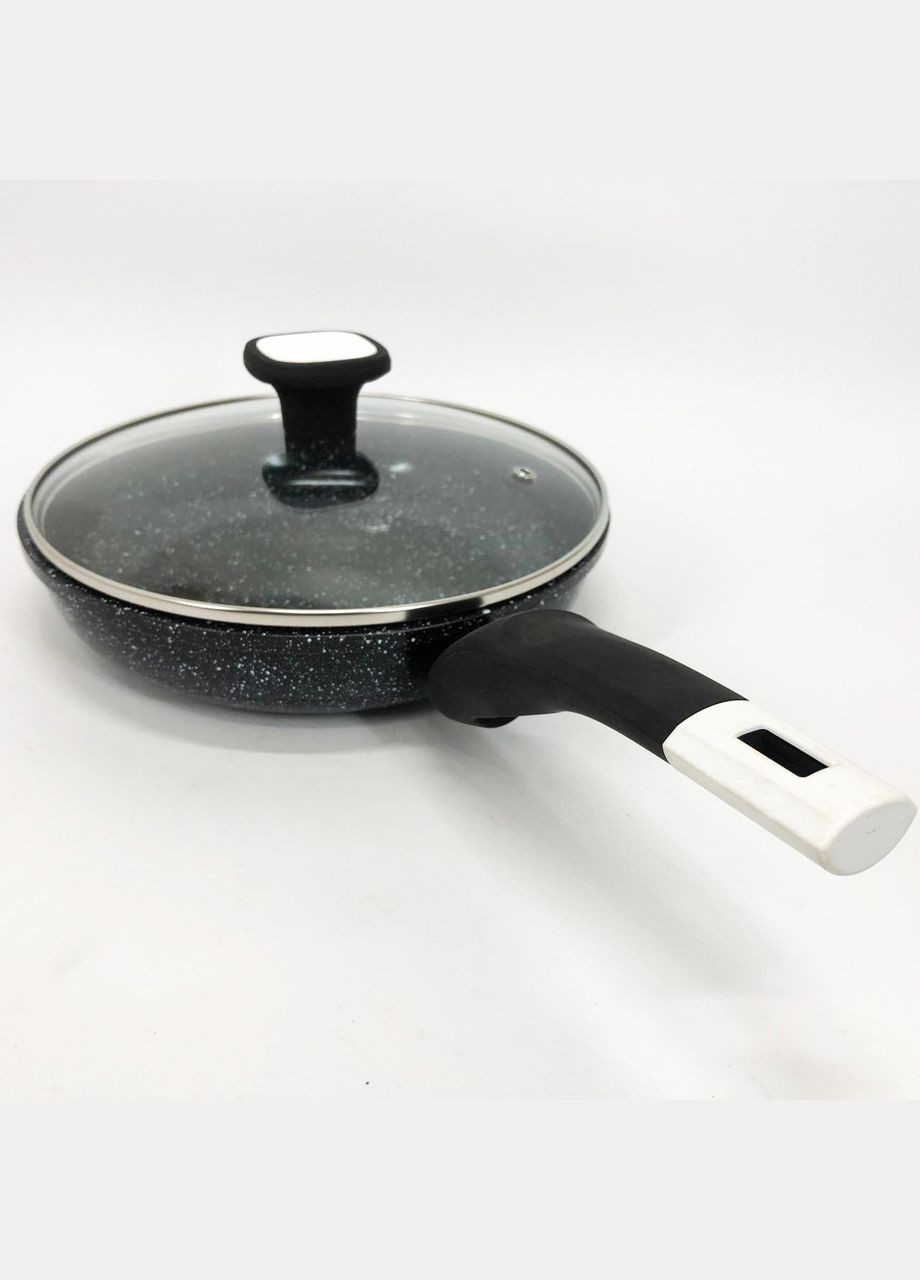 Легка у використанні сковорідка UN-5114 22 см, Сковорідка якісна гриль, AB-429 Ідеальна сковорідка Unique (351485892)