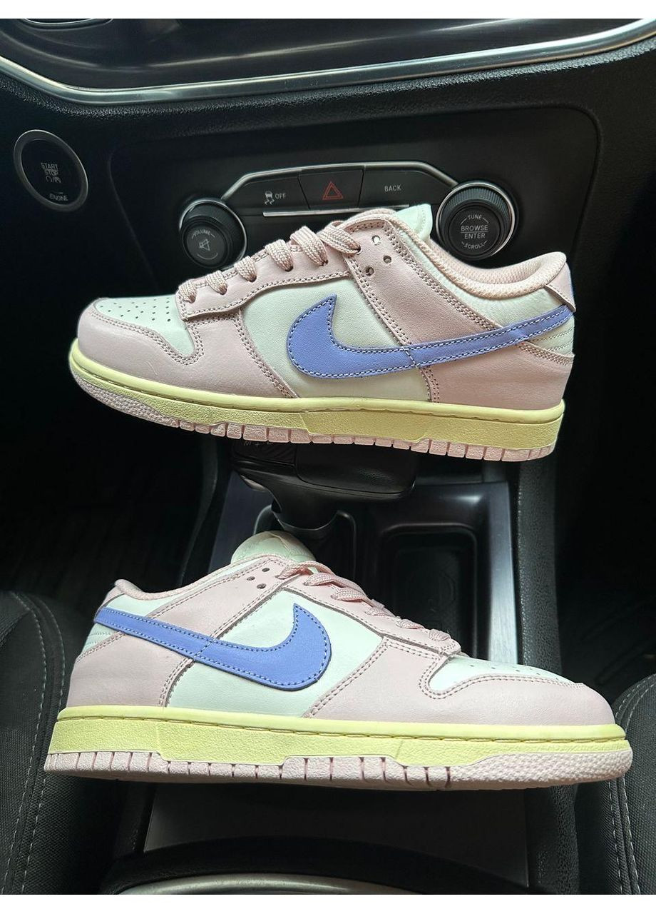 Розовые демисезонные кроссовки мужские nike sb dunk pink oxford найк сб данк No Brand