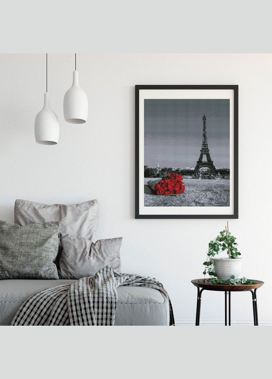 Алмазная мозаика 40х50 Розы и Париж SP1002-3 ColorArt (299772567)