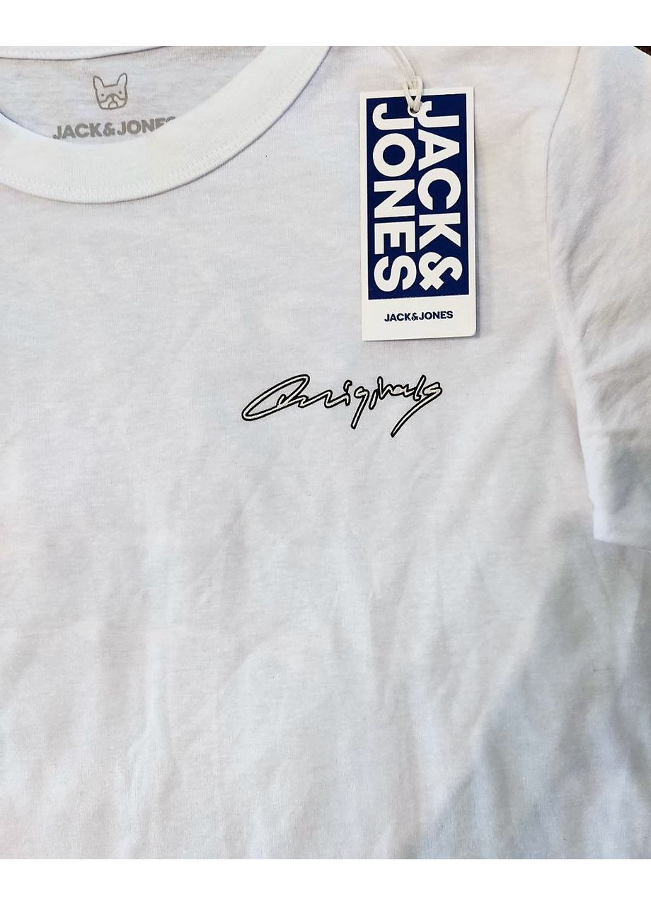 Белая летняя футболка белая для девочки jack&jones -152см(8р) Jack & Jones