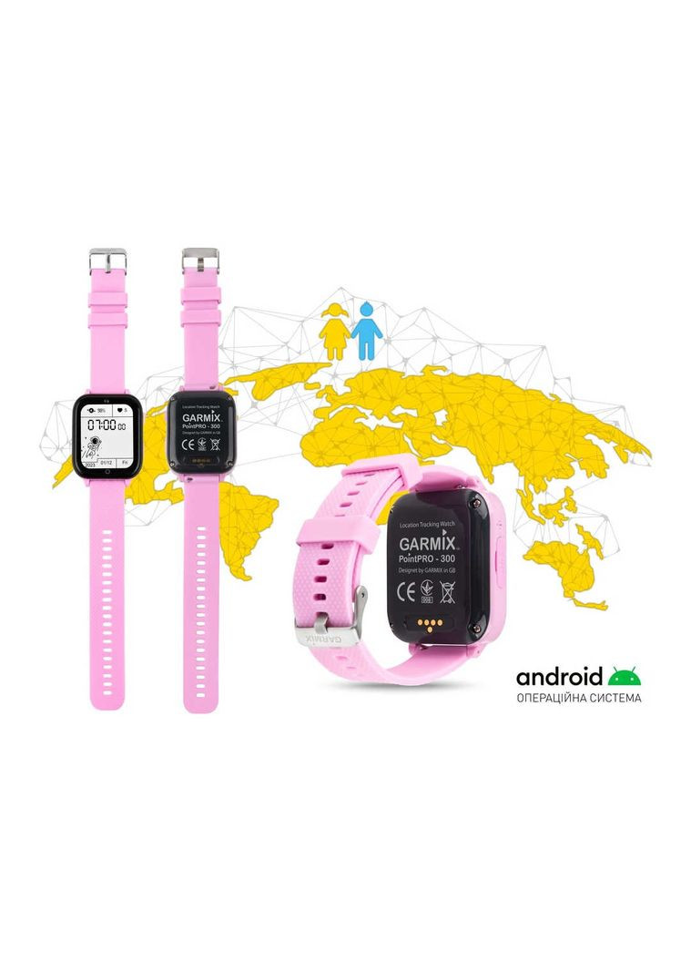 Дитячий смарт-годинник PointPRO-300 4G/GPS/WiFi Purple GARMIX (368679571)