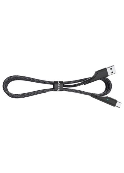 Дата-кабель (EXCT-LS01) Essager USB 2.0 AM to USB-C 1.0m 3A black (401158951)