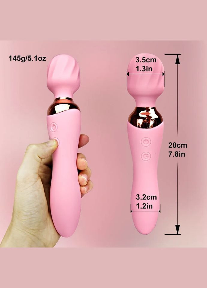 КРУТИЙ Вібратор із зігріваючою віброголовкою Sagan (302002107)