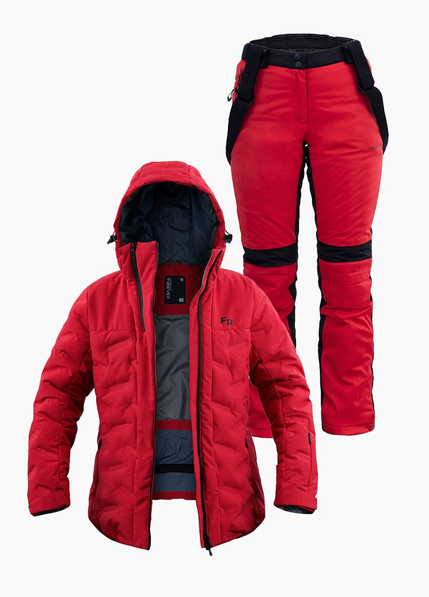 Жіночий лижний костюм 21764-7603 червоний Freever (278634062)