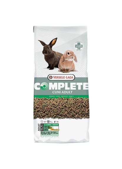 Корм для кроликів Complete Cuni Adult 8 кг (5410340615218) Versele-Laga (279566856)