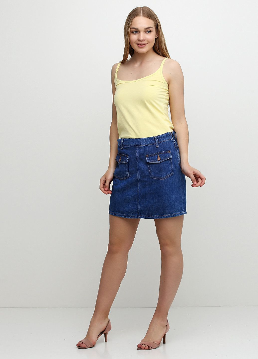 Спідниця Синій Pimkie (316711298)