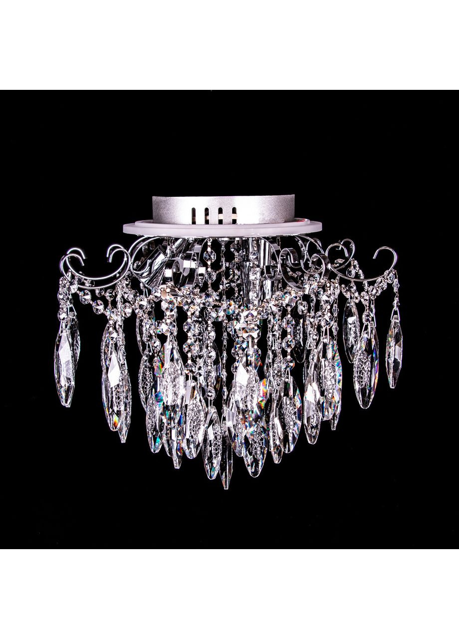 Кришталева люстра з LED підсвічуванням E2288/4+4/CH, Ø410XH350, є пульт + RGB підсвічування No Brand (352230097)